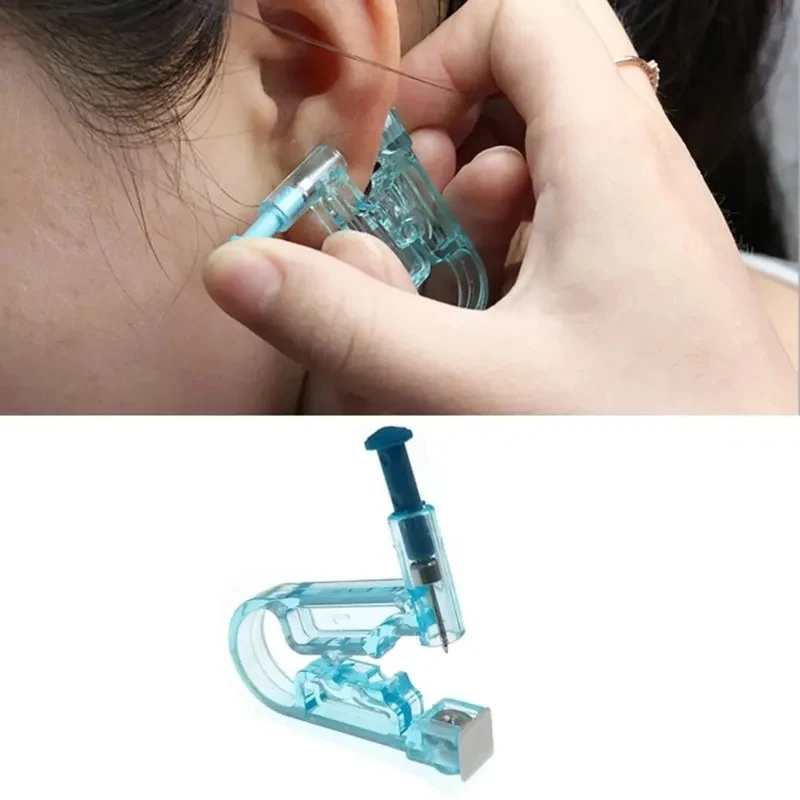1-6Pcs Disposable Ear Piercing Gun Kit, Disinfect Earring Piercer Machine Studs Safety Nose Clip Body Jewelry Piercing Tool