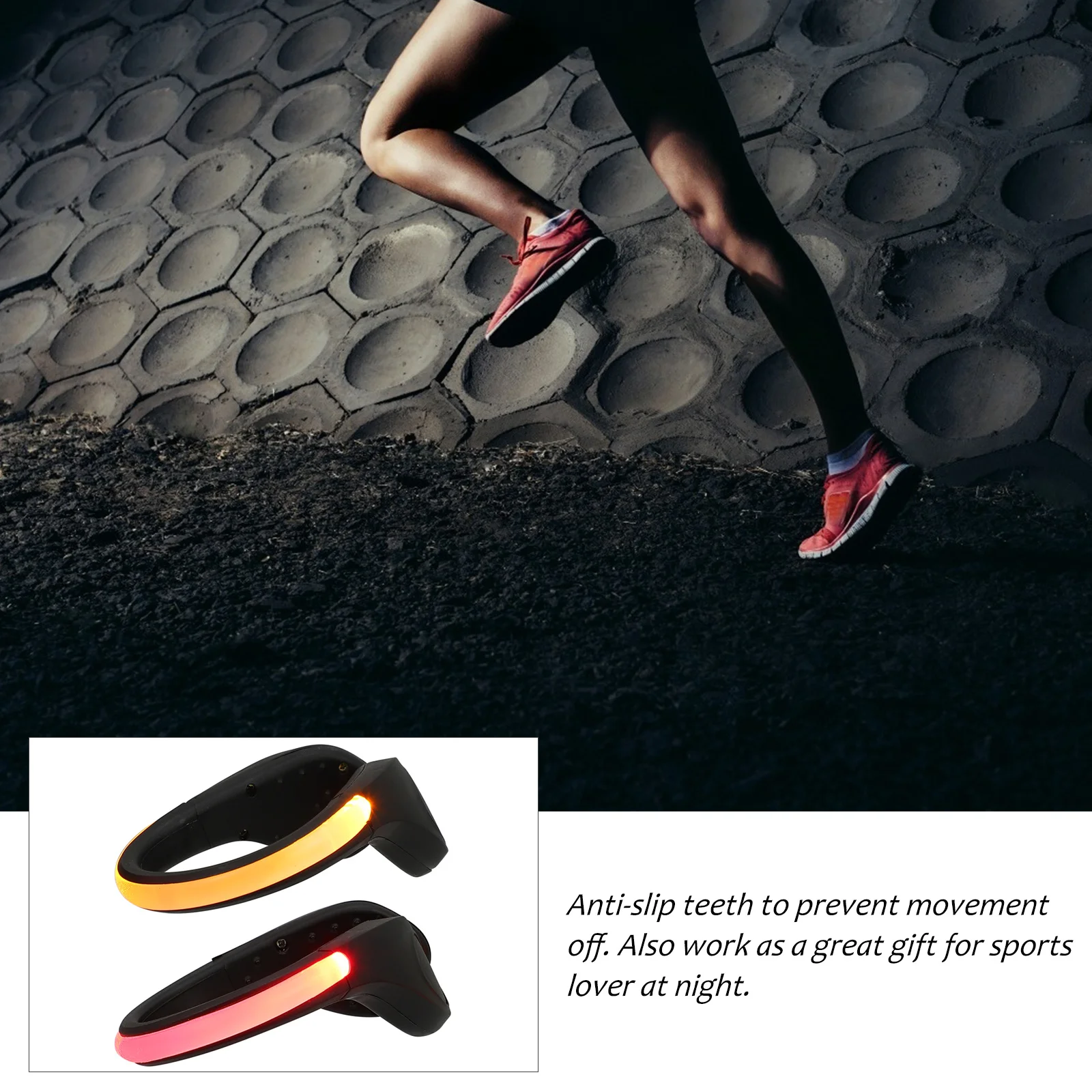 

2pcs Luminous Shoe Clips Light Super Lightweight For Night Running Cycling Climbing Outdoor Sports Safety Glow Shoe Light