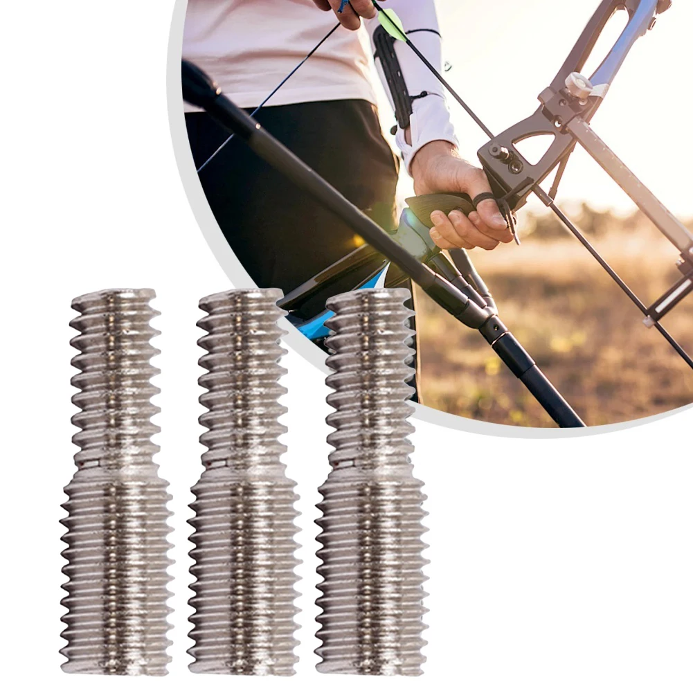    3PCS Doppel-ende Konverter Reduzierung Bolzen 1/4 20 Zu 5/16 24 Gewinde Konverter 3 Stück Set schraube Adapter Bogen Stoßdämpfer