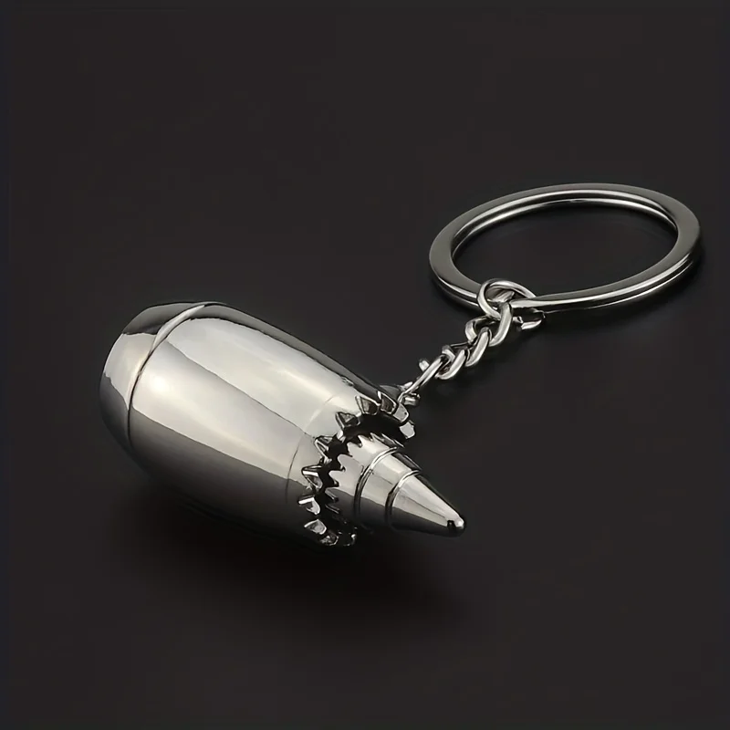 3D aircraft engine metal keyring pendant Tao Goods source creative aviation Metal Keychain Bag Charms