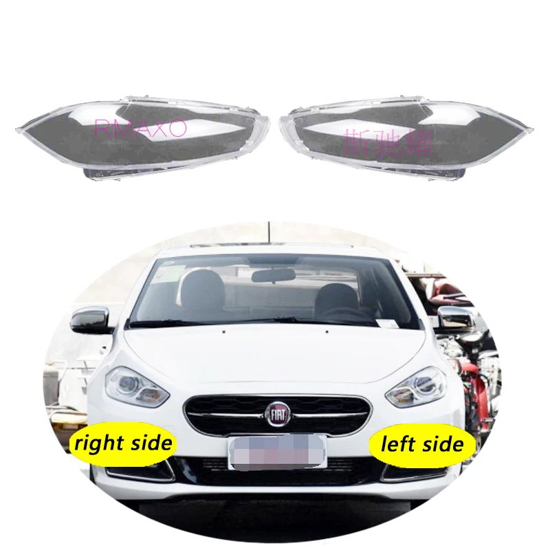 Use For Fiat viaggio 2012-2017 Ottimo Transparent Headlamp Cover Lamp Shade Front Headlight Shell Lampshade Lens shell