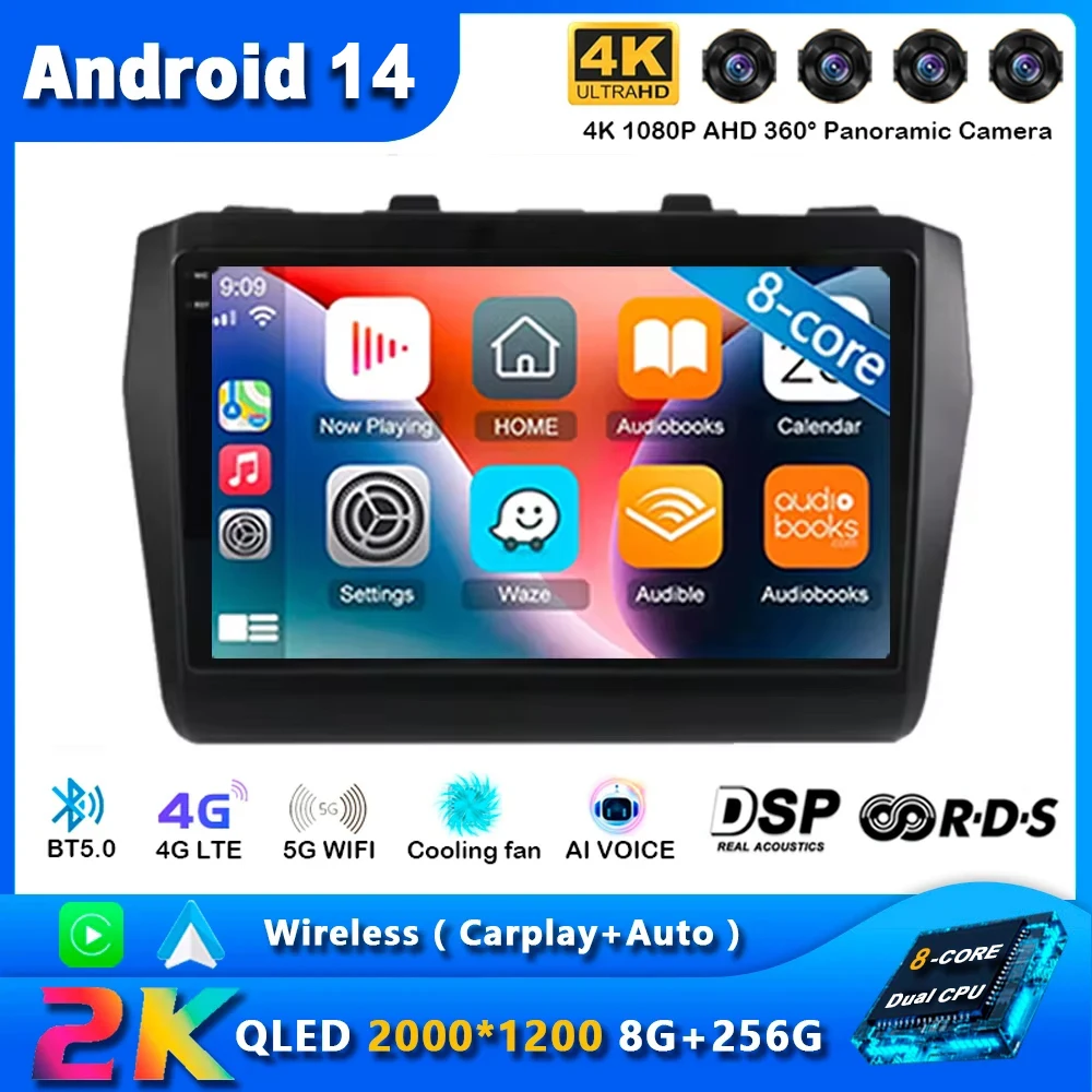 

Android 14 Carplay Car Radio For Suzuki Swift 2016 2017 2018 2019 2020 2021 Navigation GPS Multimedia Player 8G 256GB DSP 2 din