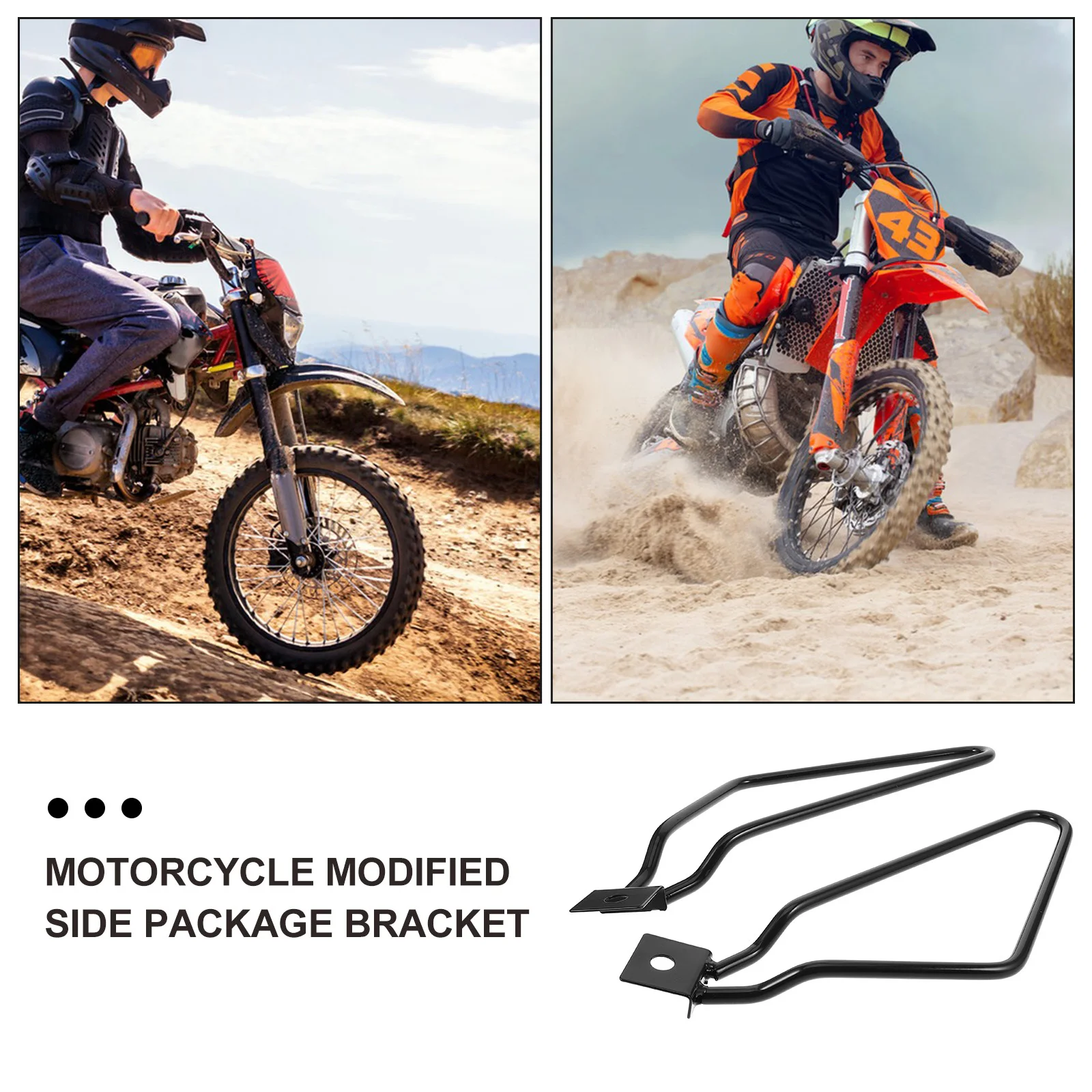 

1 Pair Motorcycle Saddlebag Mounting Bracket Metal Universal Fit Bag Support Rack For 883 Xl1200 Saddlebag