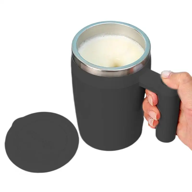 380ML Self Stirring Mug Coffee Cup Rechargeable Automatic Magnetic Stirring Coffee Mug Auto Self Mixing Stainless Steel Cup