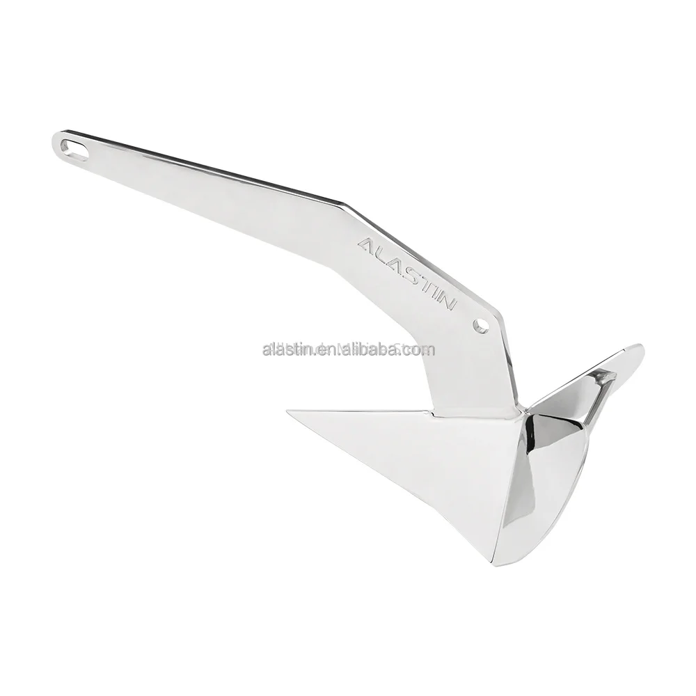 CE Certified Delta Anchor Alastin Brand Mirror Polished 316 Stainless Steel Boat Anchor For Yacht