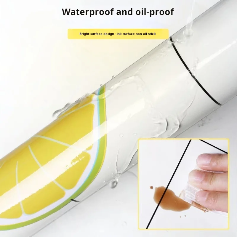 2M Thickened Kitchen Oil Resistant Stickers Heat-resistant Household Wall Decorations Waterproof And Moisture-proof Wall Sticker