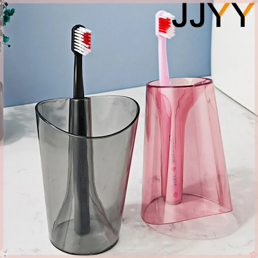 

JJYY 2-in-1 Couples Wash Cup Anti-Scald Toothbrush Holder for Bathroom Stonego Brushing Tumbler