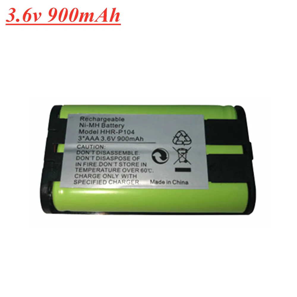 3.6V 900mAh Rechargeable Battery For Panasonic HHR-P104 HHR-P104A/1B HHRP104 Type 29 3*AAA NiMH 3.6V Home Phone Battery 1PCS