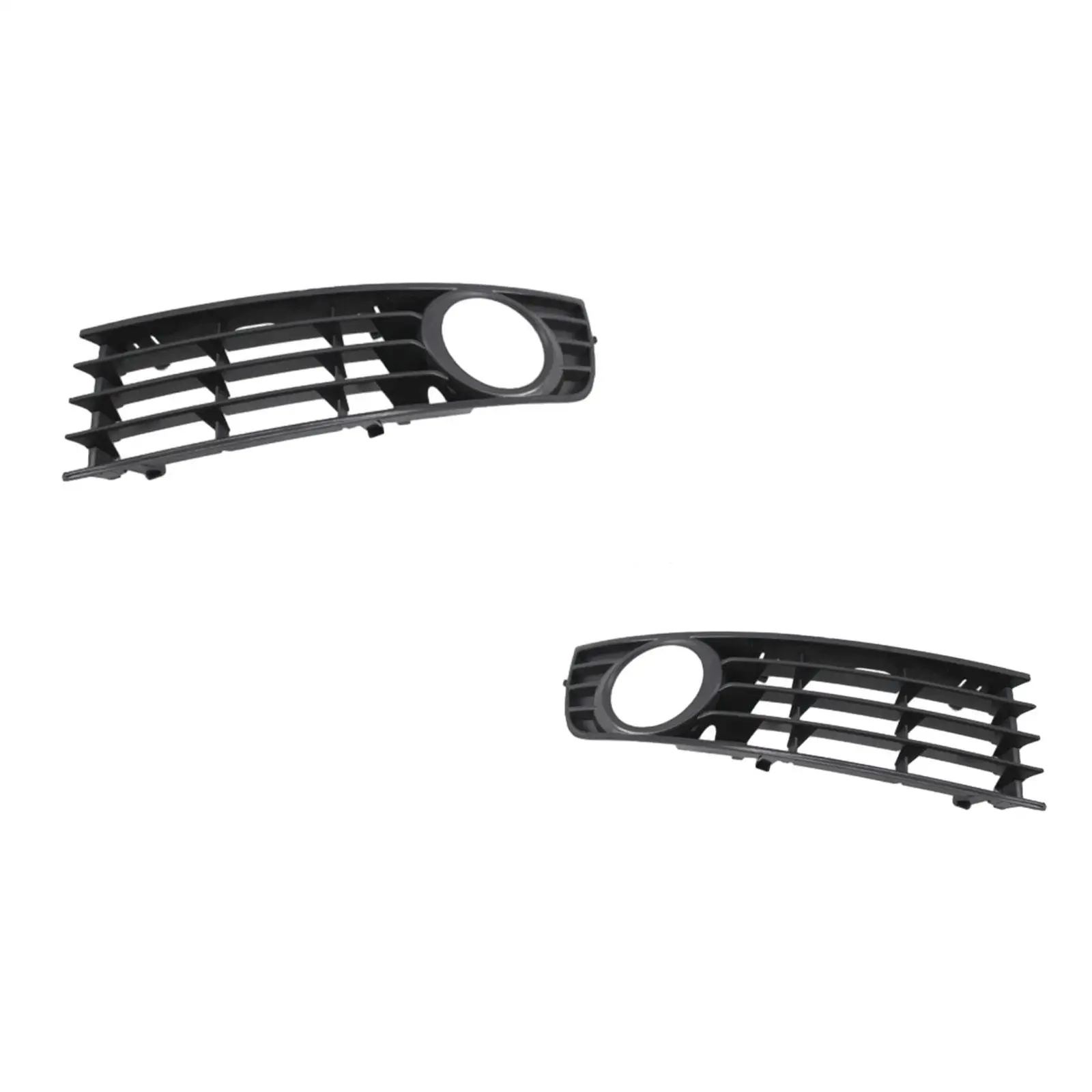 Car Front Bumper Fog Light Grille Cover Spare Part Easy Installation Replacement Fog Light Frame for Audi A4 B6 2001-2005