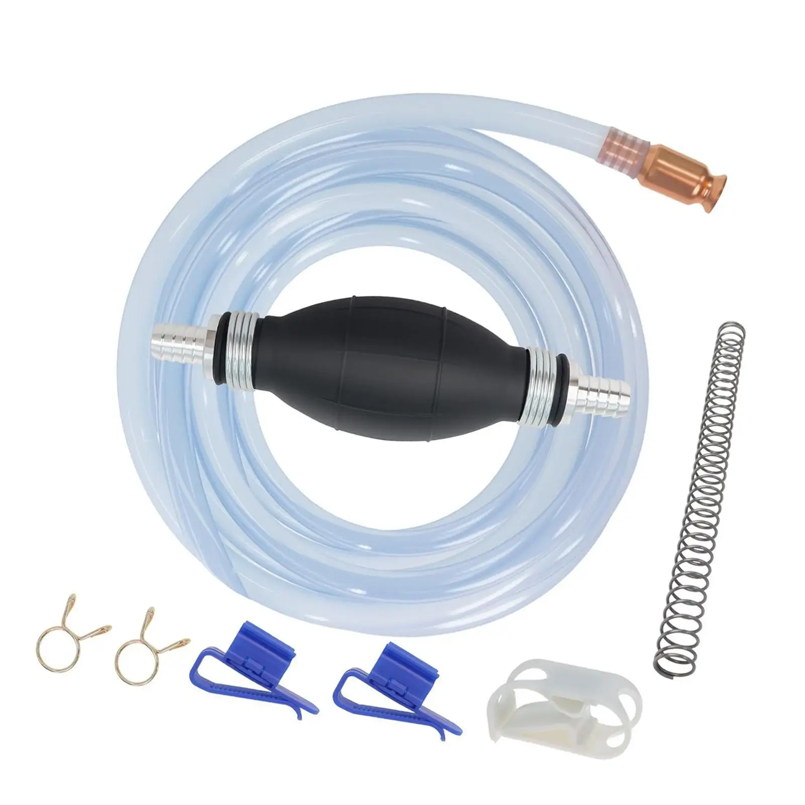 Manual Transfer Siphon Kit with 8.3ft 5/8'' Hose Easy to Use Brass Jiggler Versatile for Non Potable Water Motorcycle