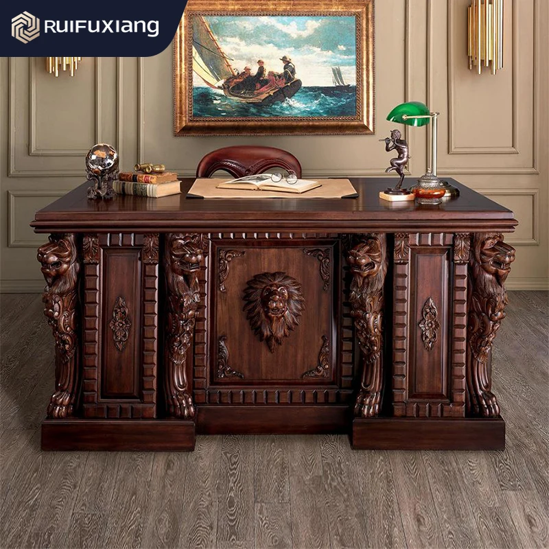 Disegno Design Scrivania direzionale Toscano Lord Raffles Lion