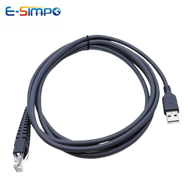 1pcs/lot Straight 2M(7ft) BarCode Scanner USB data Cable For 9010E 9260 9360 USB Interface ﻿