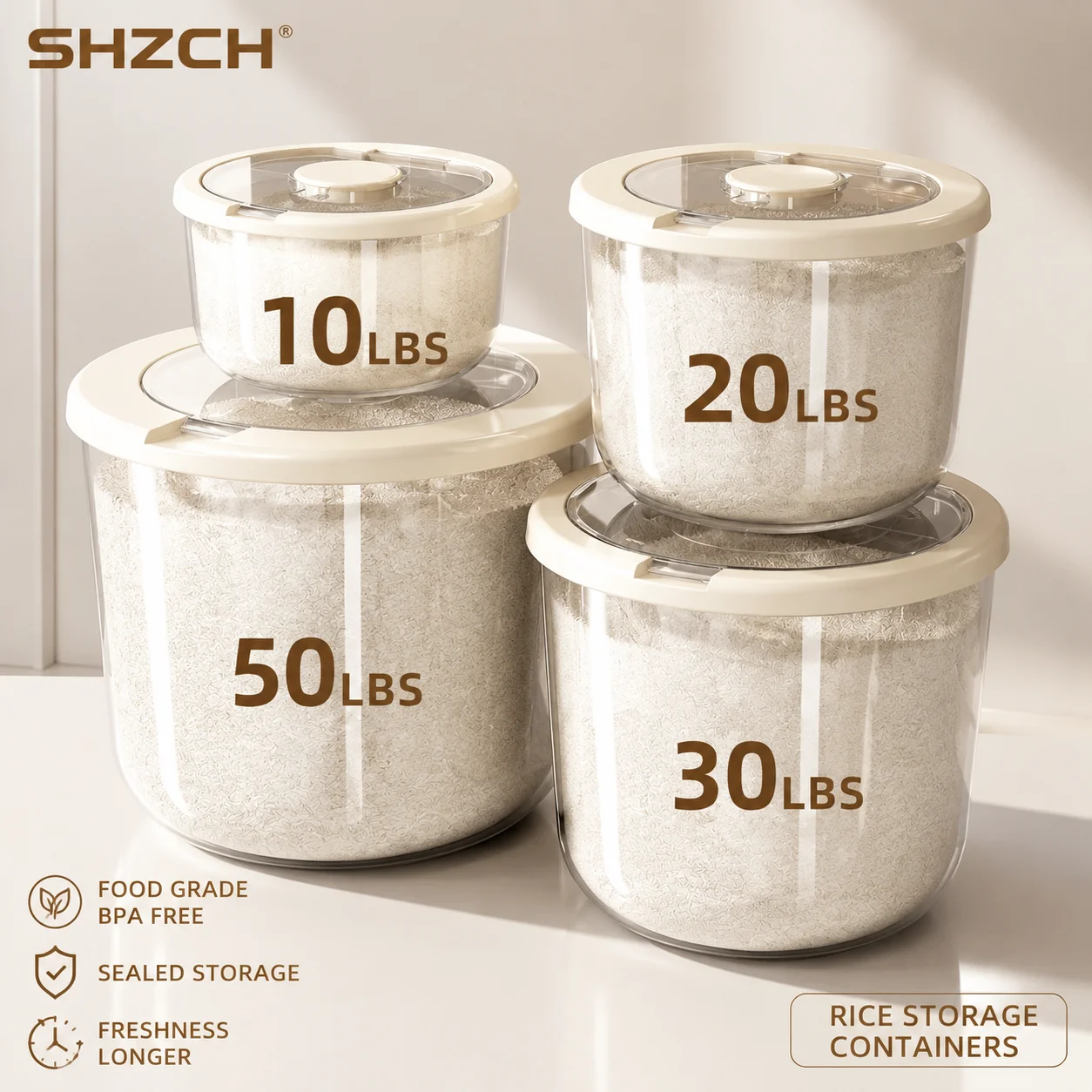 Household new food grade rice tank flour storage tank insect-proof moisture-proof sealed dough bucket grain storage bucket