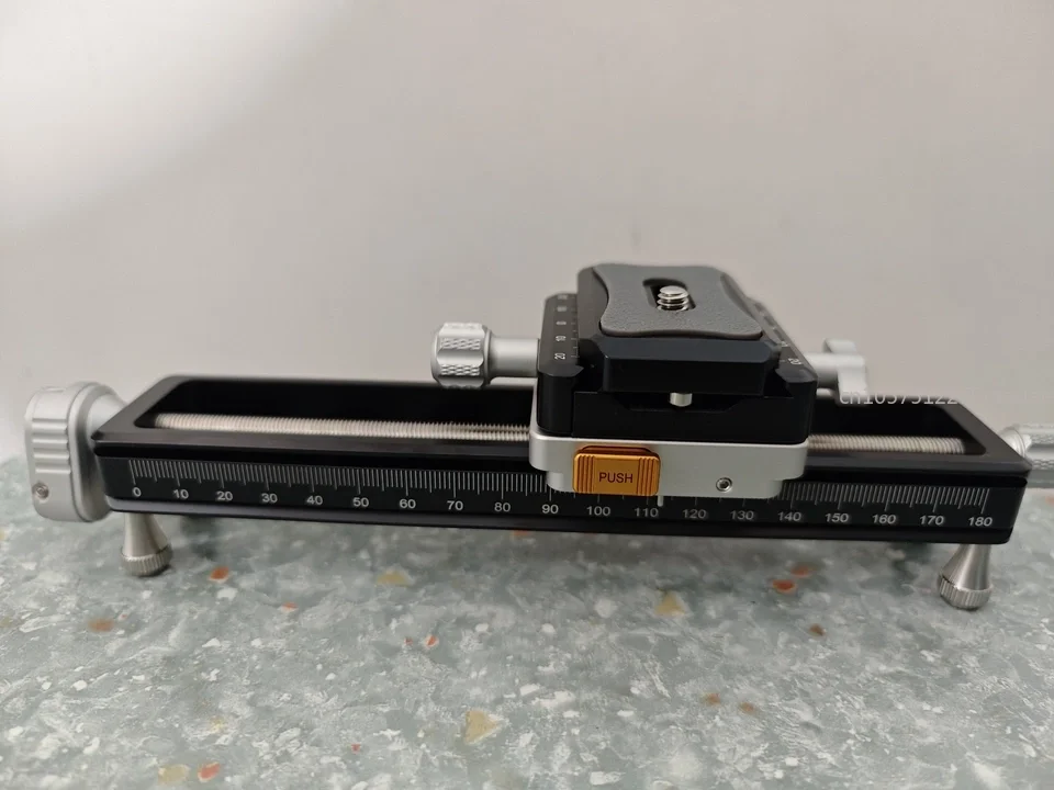 NM-200S Macro Gimbal Guide Rail SLR Camera Slide Rail, Photography Portable Shooting Slide Rail Micro-shift Bracket Slide Rail
