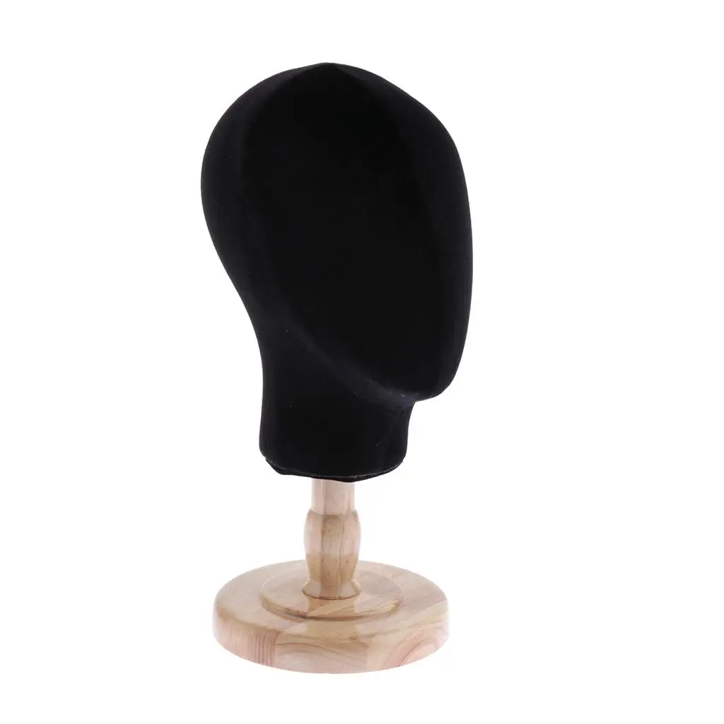 

Head fors Making Display hat Display with Flocking Cloth Cover Stand, Durable and Sturdy, 20inch