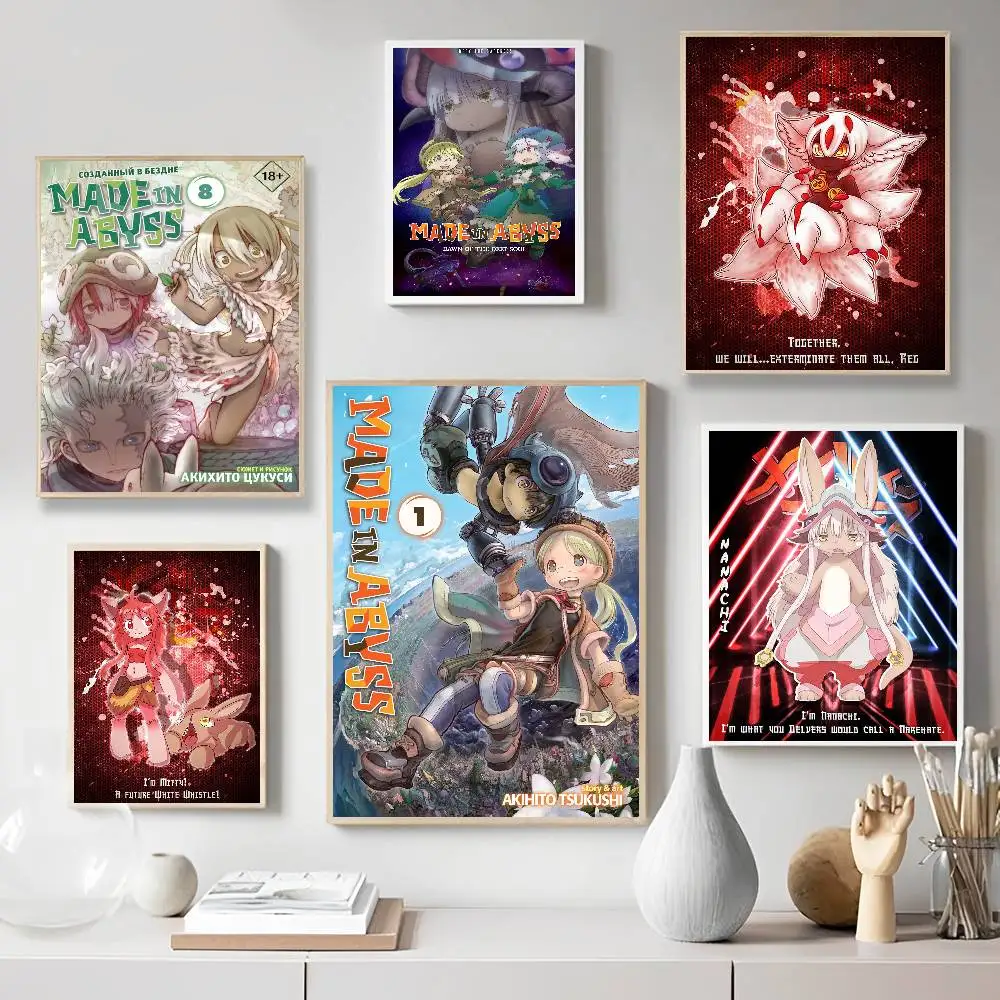 Made In Abyss Anime Good Quality Prints And Posters Whitepaper Sticker DIY Room Bar Cafe Aesthetic Art Wall Painting