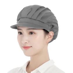 Food Factories Breathable Elastic Hat Bar Restaurant Kitchen Coffee shop Bakery Waiter Chef Work Hats Both Sexes Workshop Cap