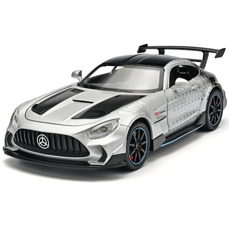 Modèle de voiture de course GT3 Circuit Endurance en alliage métallique moulé sous pression à l'échelle 1:22, décoration pour la maison et objets de collection, cadeaux pour les amateurs