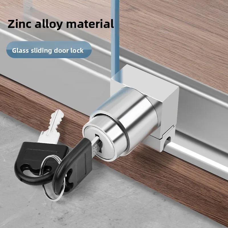 Glass Sliding Door Display Cabinet Door, Glass Cabinet Lock, Showcase Glass Slide Lock