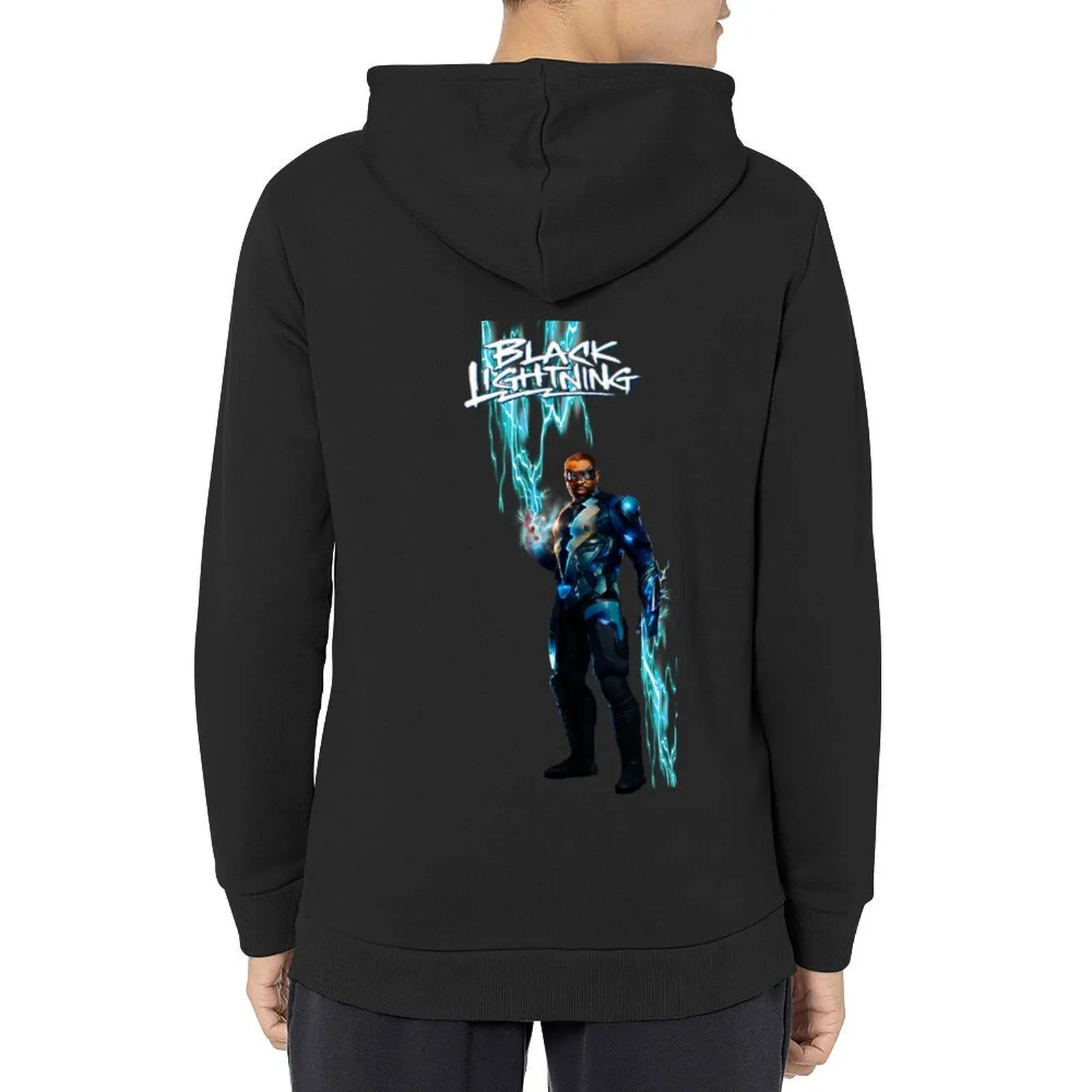 

black lightning Hoodie blouse men's clothing men's autumn clothes men's sweat-shirt man hoodie