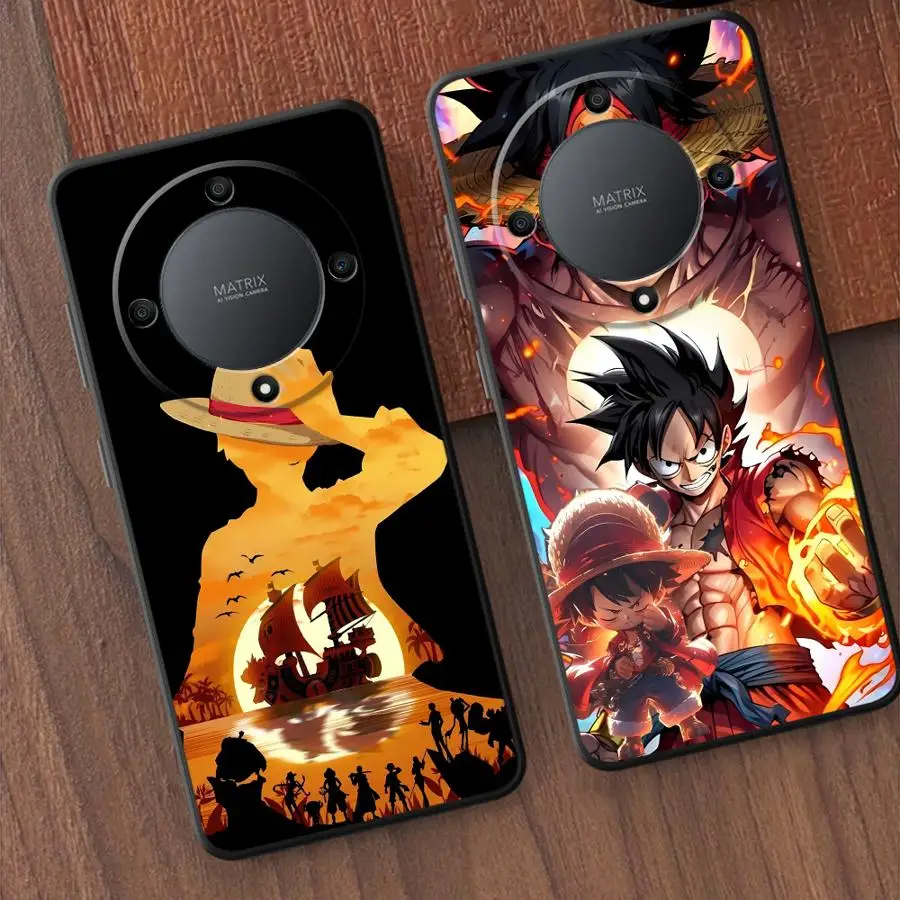 Funda suave Luffy de una pieza para Honor X6a X8c X9a X7b X8 X8b 70 X9b X6 X7c 90 Pro Magic5 Lite X7 X9c 8X X5b X8a
