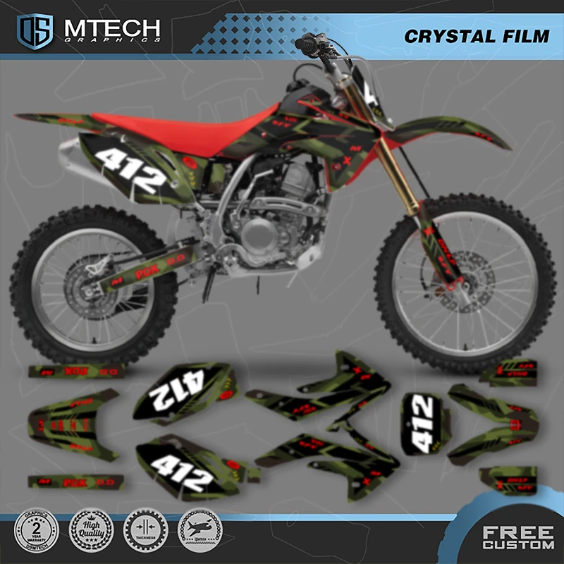 DSMTECH Custom Team Graphics Decals Stickers Kits For Honda 2007 2008 2009 2010 2011 2012 2013 2014 2015 2016-2020 CRF150R 008