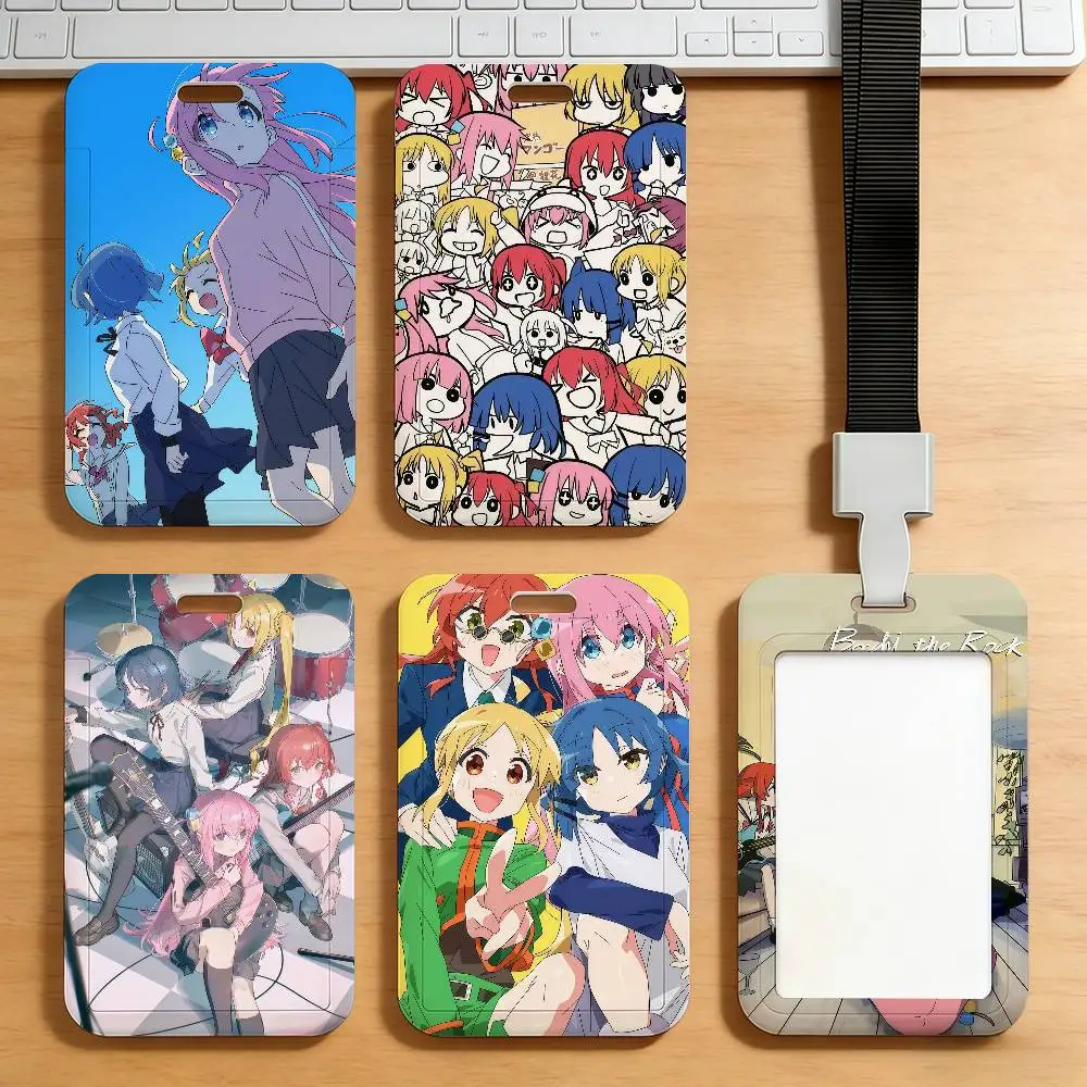 Anime Bocchi the Rock Card Holder Student ID Case Daily Use Subway Commute Work Cover Office School Bus Protector