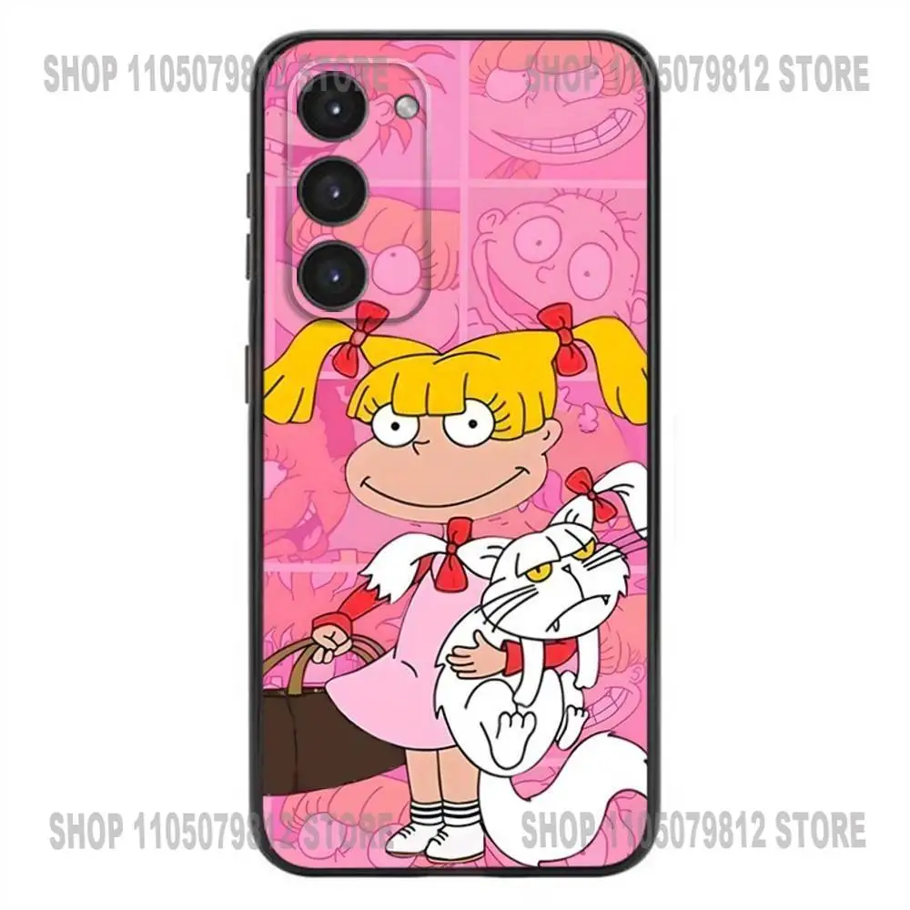 Capa de telefone dos desenhos animados r-rugrat chuckies para samsung galaxy a20,21s,22,31,32,52,53,72,73,80,91 capa preta de silicone macio