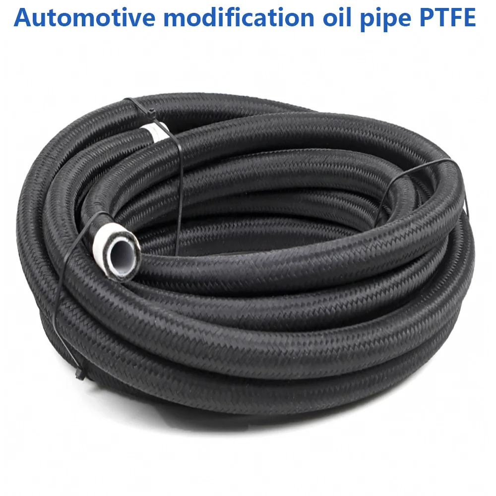 Automotive modification PTFE stainless steel wire braided oil cooled hose air pipe AN4 AN6 AN8 AN10 AN12