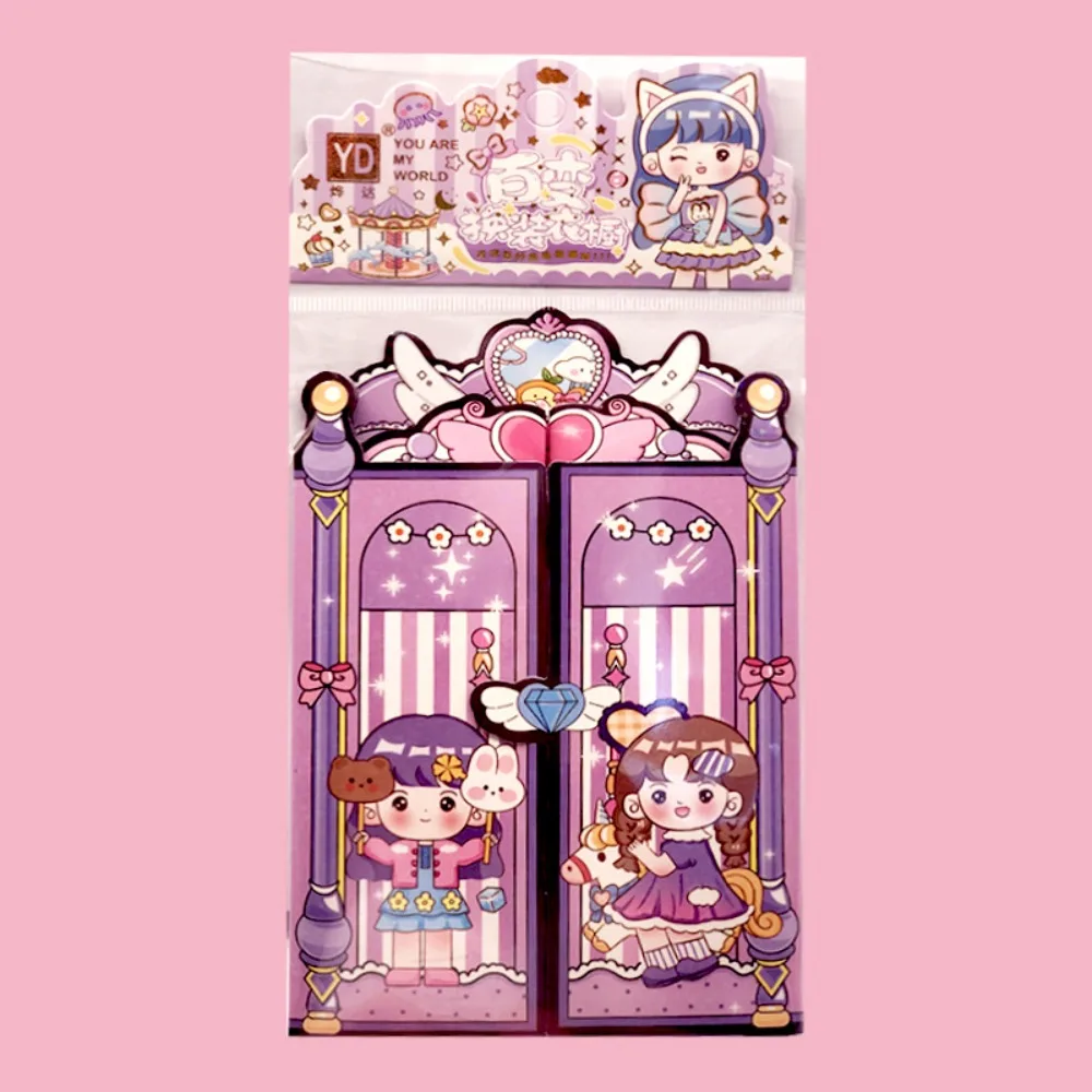 DIY Toy Aki Sauce Quiet Book Quiet Book Cartoon Princess Change Clothes Stickers Handbook Manual Sticker