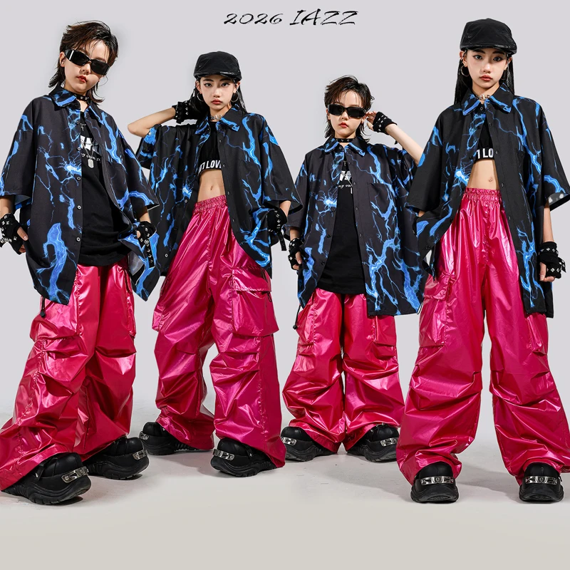 

Children'S Ballroom Dance Clothes For Girls Jazz Clothing Boys Hip Hop Dance Costumes Kids Performance Street Wear XS11466