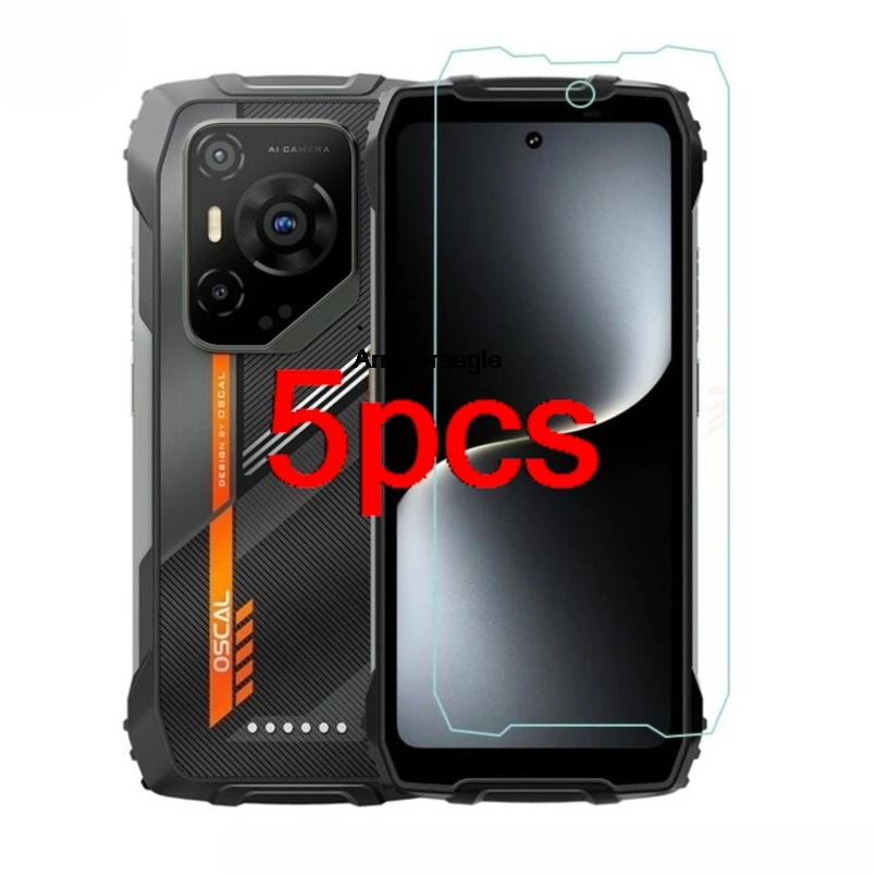 5PCS Clear Guard On For Blackview Oscal Pilot 3 Tempered Glass Screen Protector Pilot3 2.5D Thin Protective Film Shield Cover