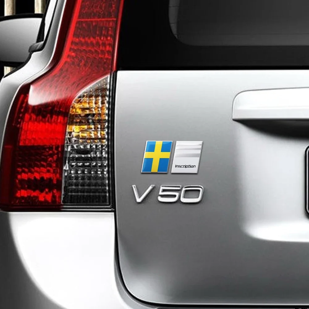 3d aluminium polestar ozean race awd elch test emblem auto fenster karosserie koffer aufkleber für volvo r design v60 v90 xc60 xc90 xc40