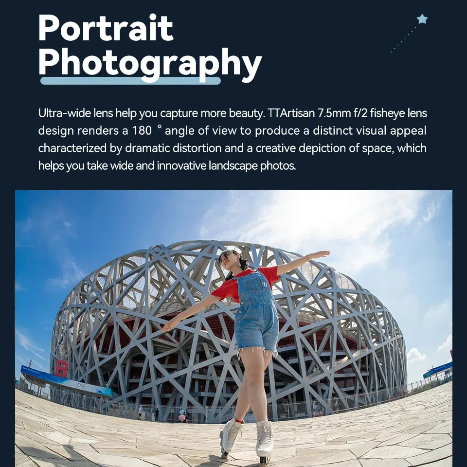 TTAartisan APS-C 7.5 مللي متر F2 عدسة عين السمكة دليل التركيز عدسة الكاميرا ل فوجي X سوني E كانون RF نيكون Z L M4/3 جبل كاميرات #3
