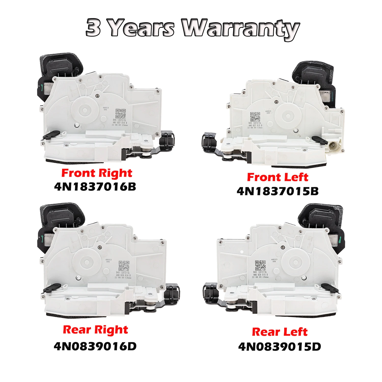 Front Rear Left Right Door Lock Actuator 4N1837015B,4N1837016B,4N0839015D,4N0839016D For AUDI A8 D5 2017-