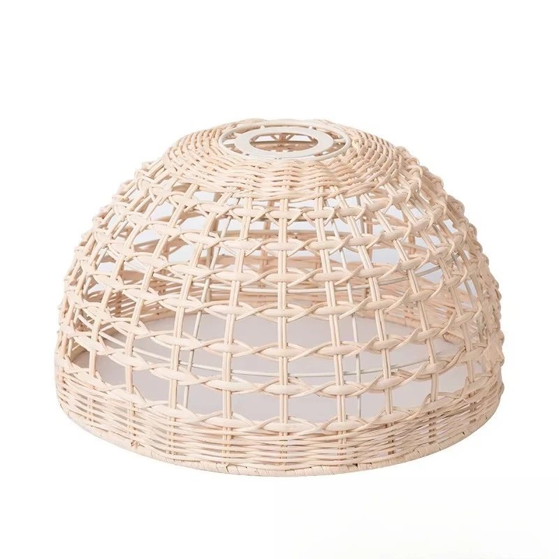 Natural rattan lampshade exquisite hand-woven conch chandelier bamboo chandelier wicker lamp woven lampshade