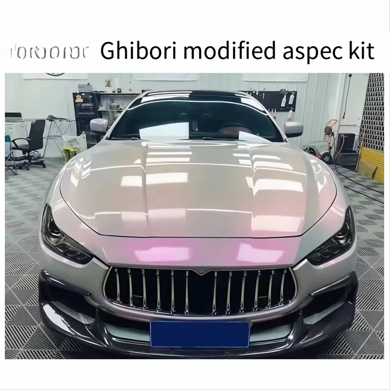 

For 13-17 Ghibli Carbon Fiber Front Lip Front Spoiler Modified Front Fascia Rear Lip Side Skirt and Rear Wing Suitable