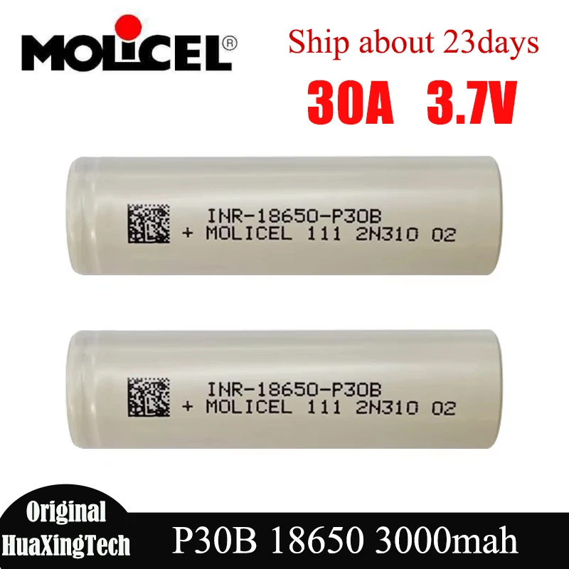 1-20 قطعة Molicel الأصلي 18650 P30B 3000mah بطارية 30A 3.7 فولت بطاريات ليثيوم قابلة للشحن INR 18650 خلية ليثيوم أيون لمصباح يدوي #1