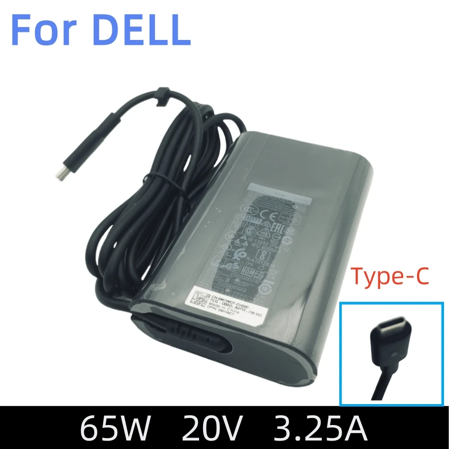 20V 3.25A 45W USB Type-C ACアダプター ノートパソコン充電器 Dell Inspiron 14 16 2-in-1 7635 7620 Latitude 15 3540 5500 5510 5520 5530対応