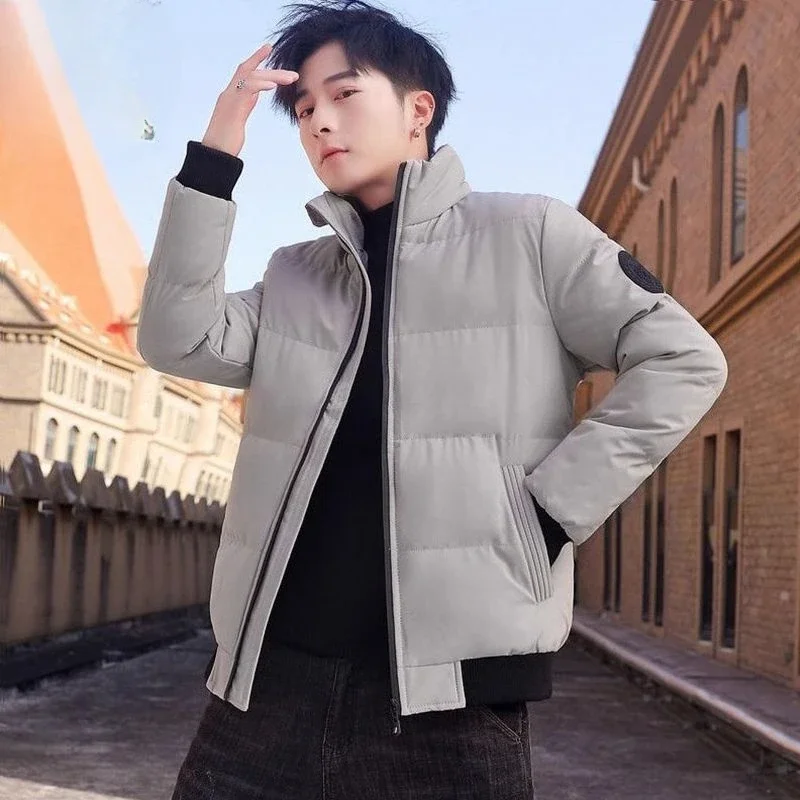 Short Quilted Padded Jacket Man  Hoodie Korean Reviews Many New InWinter Down Coat for Men Joker Harajuku High Quality Stylish