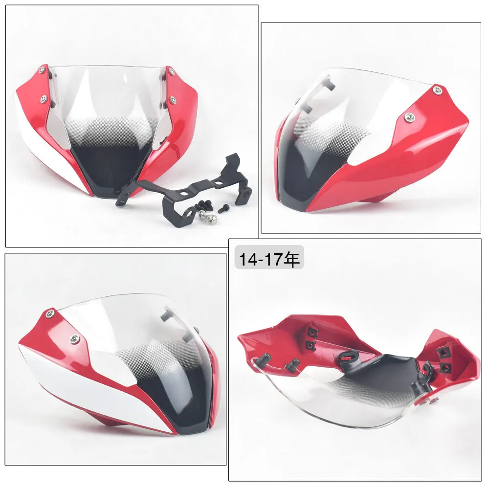 Front Windshield For Ducati 821 Fairing Monster 821 1200 Stnipe Deflector 2014-2017 Year