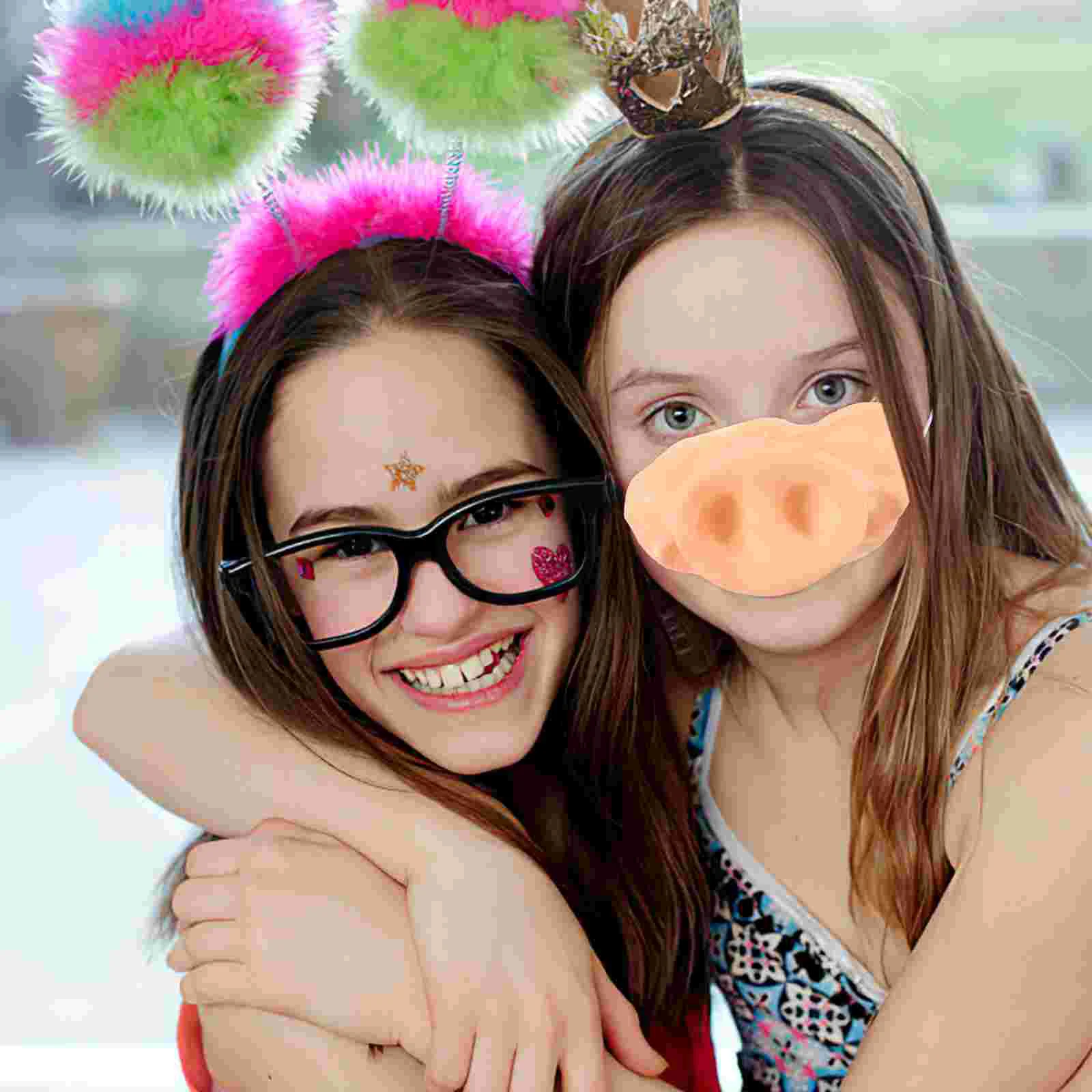 Pig Nose Mask Fake Circus Halloween Costumes Cosplay Supplies Realistic Performance Prop Dress