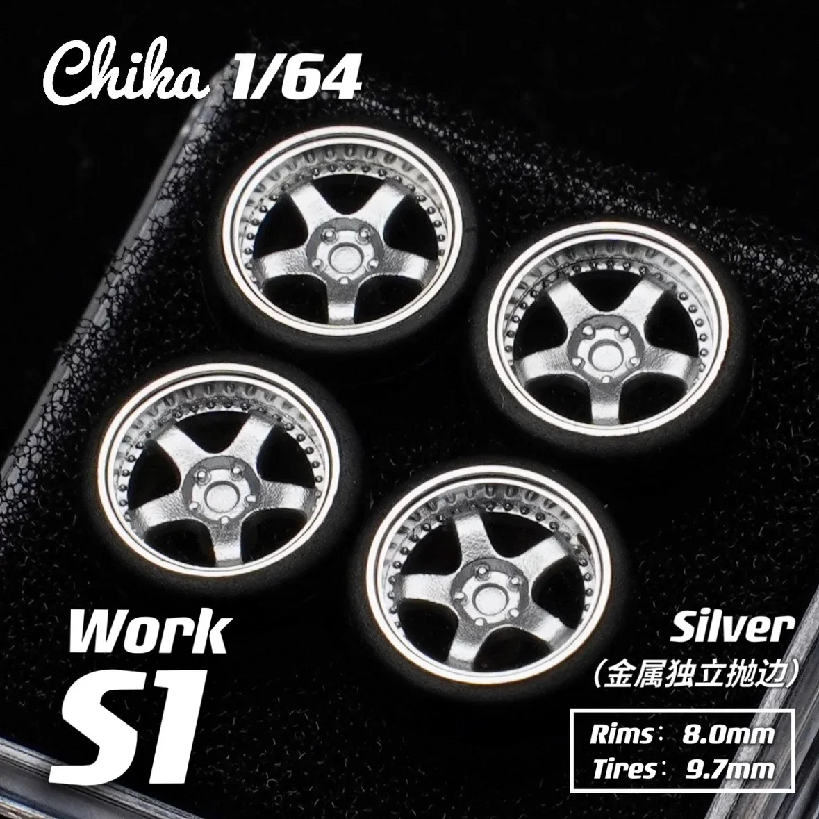 1/64 Wheel Chika Work S1 3P 9.7mm