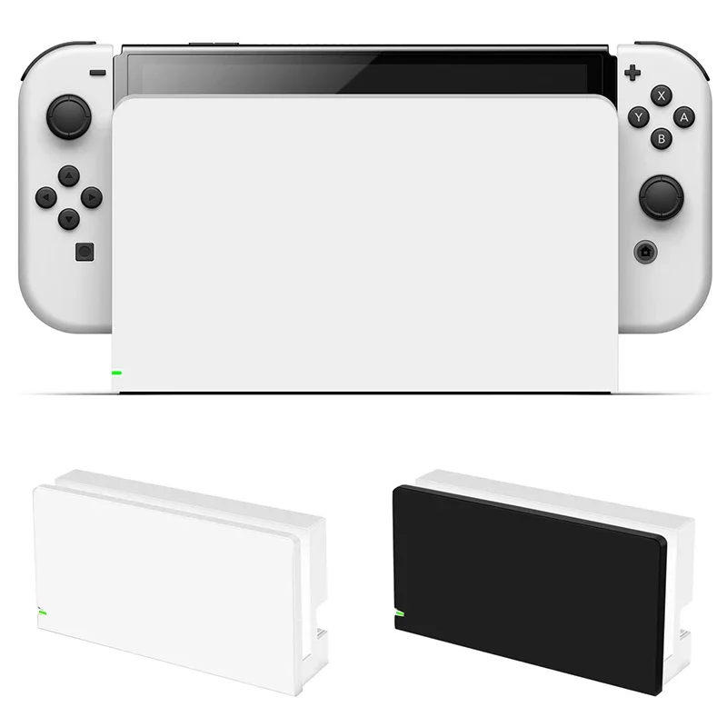 Protective Case for Nintendo Switch OLED Dock ABS Base Cover Compatible with OLED Stand Charger Durable Matte Holder Hard Shell