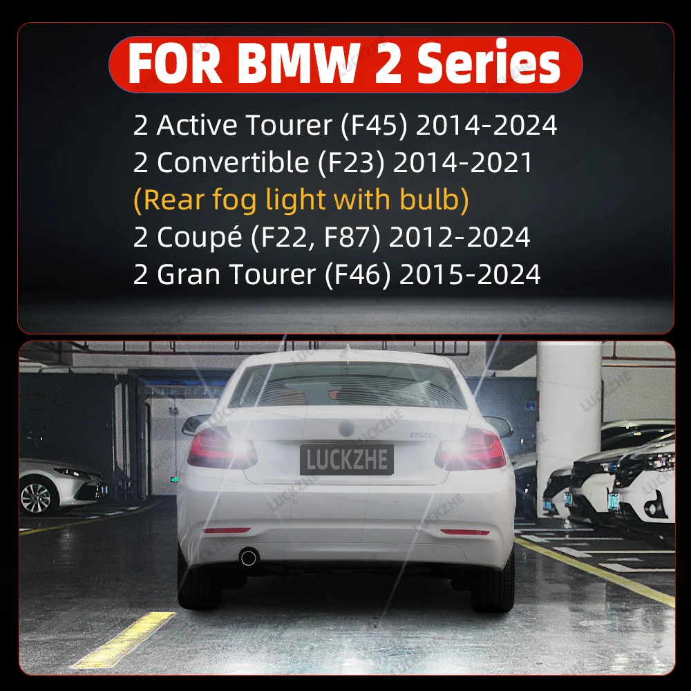 2Pcs LED Reverse Light For BMW 2 Series Active Tourer F45 Convertible F23 Coupé F22 F87 Gran Tourer F46 2012-2024 Car Backup