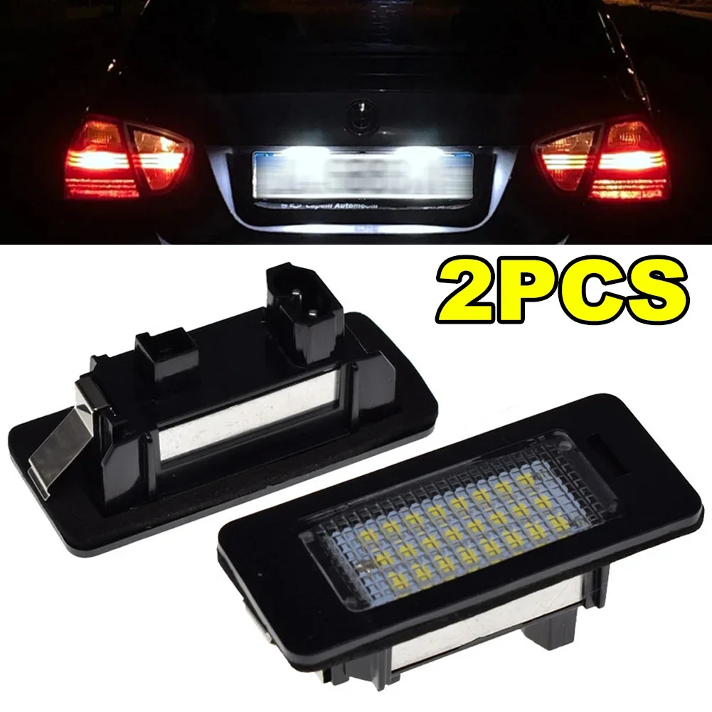 ل BMW E92 E93 F30 F31 F45 E39 E60 F10 F11 E70 F80 E84 E82 F22 E90 E91 E61 X1 X3 X5 X6 M3 الأبيض LED رقم لوحة ترخيص ضوء