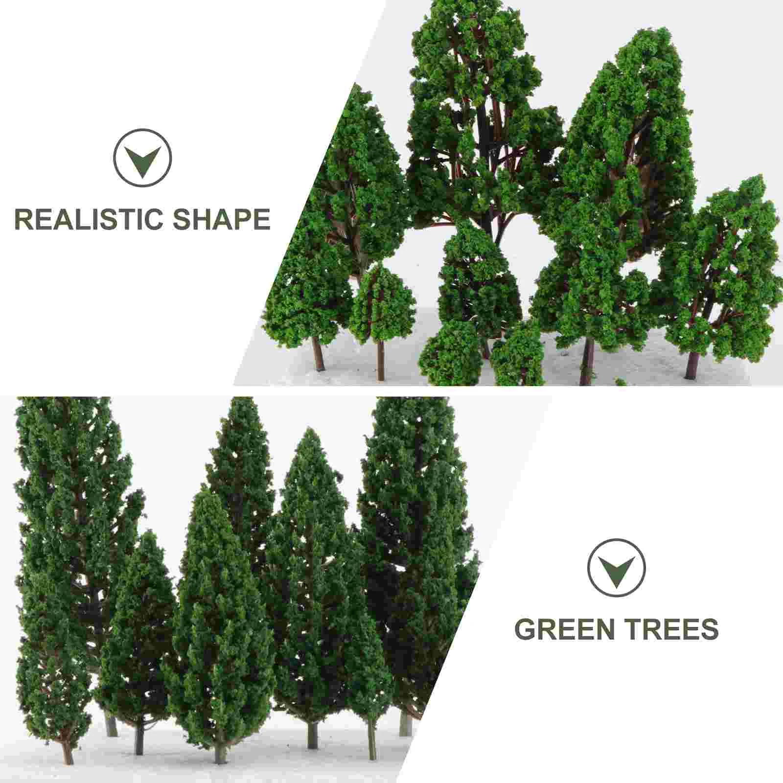 สถาปัตยกรรมต้นไม้รุ่น Greenery Decor ภูมิทัศน์ครัวเรือน Mini Border Street Miniature