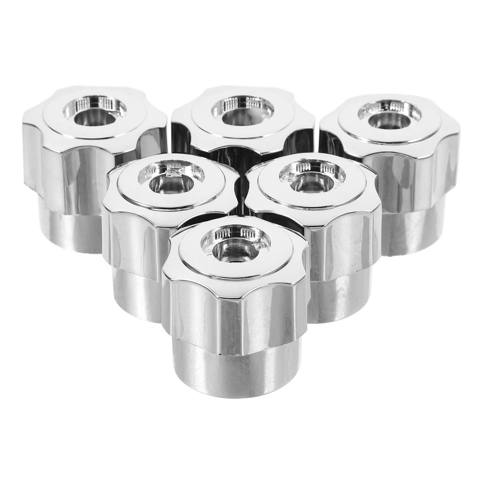

6pcs Aluminum Alloy Faucet Handle Replacement Handwheel Knobs For Bathroom Sink Kitchen Tub Shower Valve Hot Cold Water Control