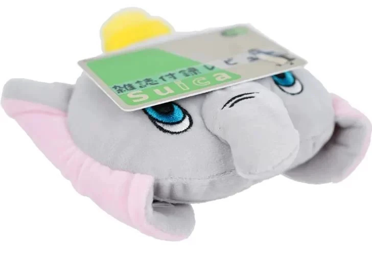 New Anime Cute Elephant Children Plush Coin Purse Card ID Holder Small Wallets For Women