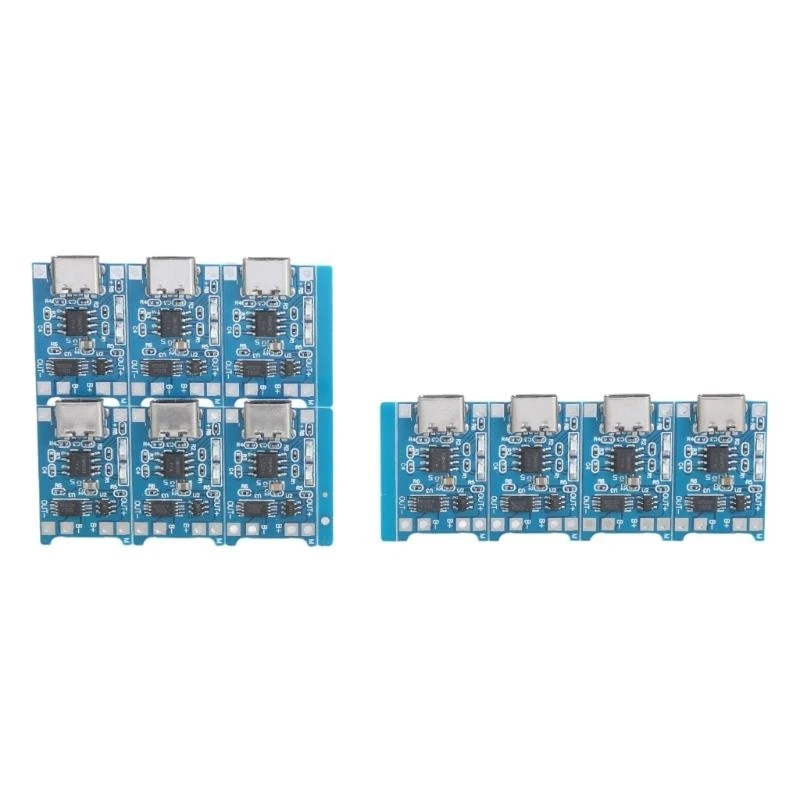 

652F 10pcs Type C Charging Board with Overcurrent Protections Lithiums Battery Chargers Modules for 18650 Batteries
